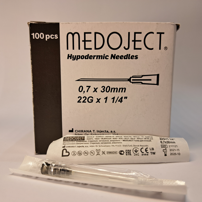 MEDOJECT Голка для ін'єкцій 0,70 x 30 мм (22 G x 1 1/4")